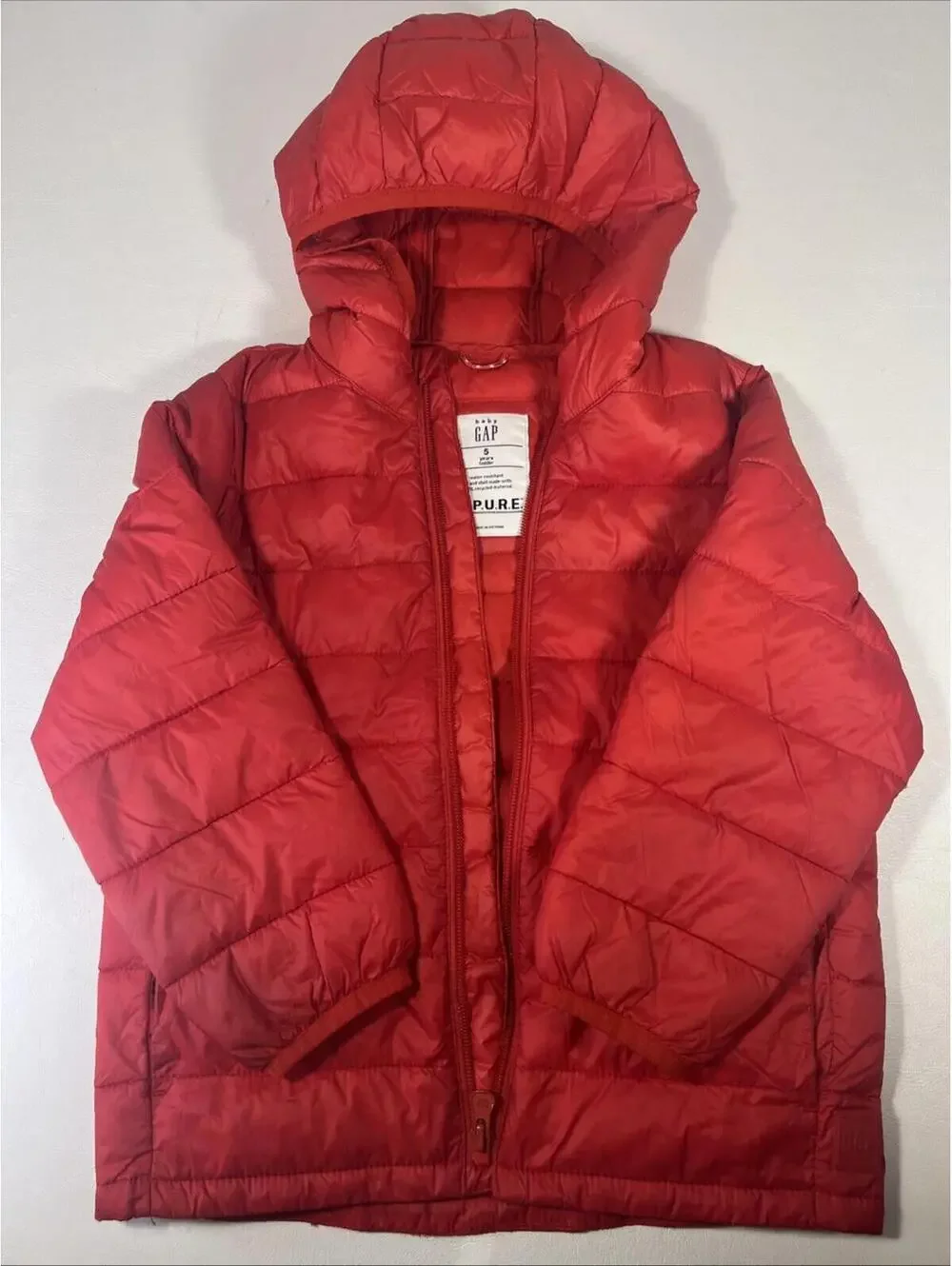 GAP Kids 100% Recycled Lightweight Puffer Jacket Size 5T
